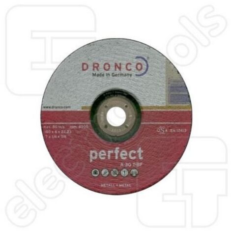 Dronco – A 30 T-BF Perfect – 115 x 6,0 x 22,2 mm Metall-Schleifscheibe