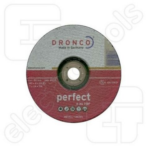 Dronco - A 30 T-BF Perfect - 115 x 6.0 x 22.2mm Metal Grinding Disc