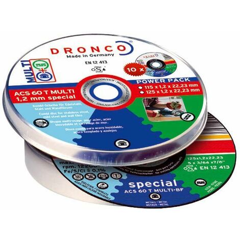 Dronco - Pack de discos de corte ACS 60 T Multi Special