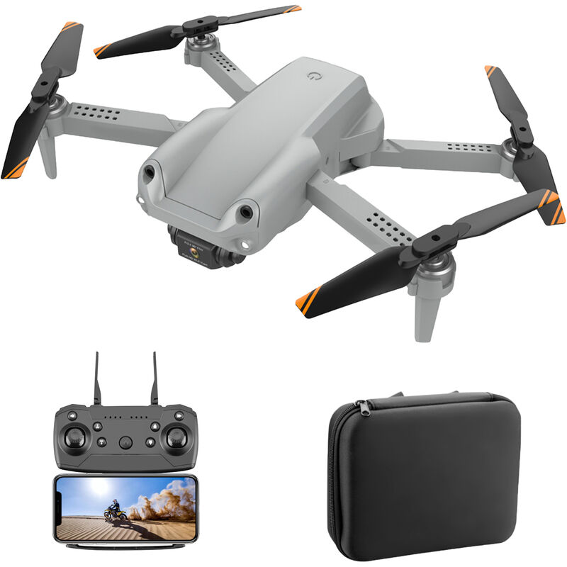 

Drone RC con camara 4K Camara dual RC Quadcopter con funcion Evitacion de obstaculos Trayectoria Vuelo Control de gestos Paquete de bolsa de