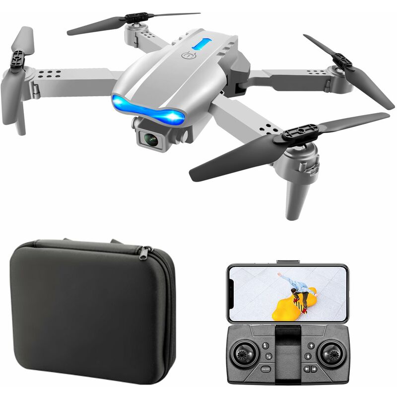 

Drone RC con camara 4K RC Quadcopter con funcion Evitacion de obstaculos Trayectoria Control de gestos de vuelo Paquete de bolsa de