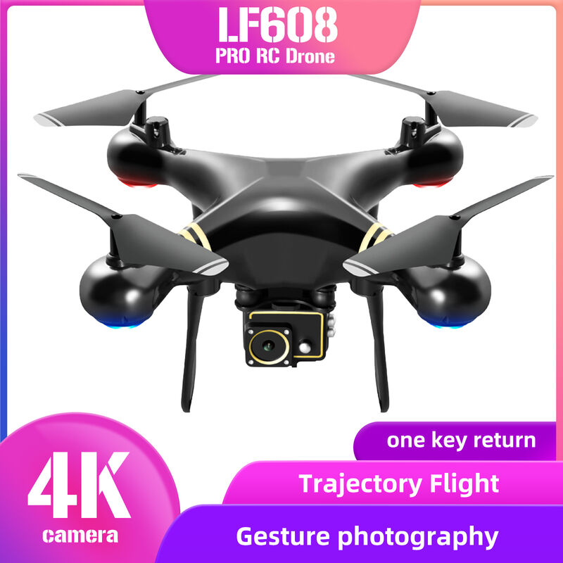 

Drone RC con camara 4K RC Quadcopter con funcion Trayectoria Vuelo Modo sin cabeza Un clic Retorno 360 ¡ã Rollo con 3 baterias, bateria black-4k