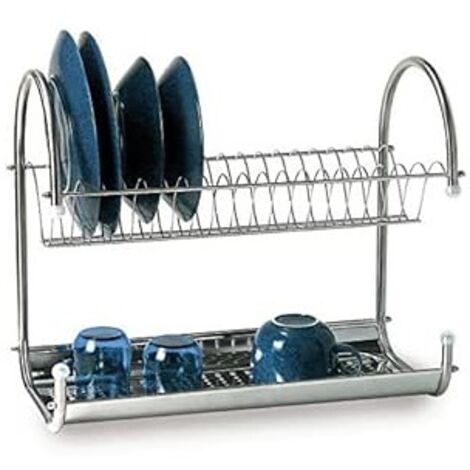 DROP GOCCIA INOX 50 - SCOLAPIATTI DA APPOGGIO 50CM IN ACCIAIO INOX