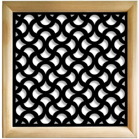 DROPS  - Moduli Decorativi in Legno e PVC - Misura: 48x48 cm - Colore: nero