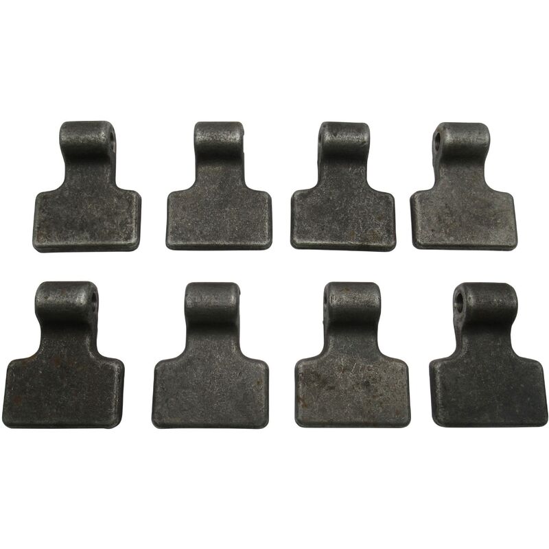 Securefix Direct - Dropside Pickup Trailer Tailgate Hinge X8 &x28Weld On Spade Paddle Gudgeon Pin Heavy Duty&x29