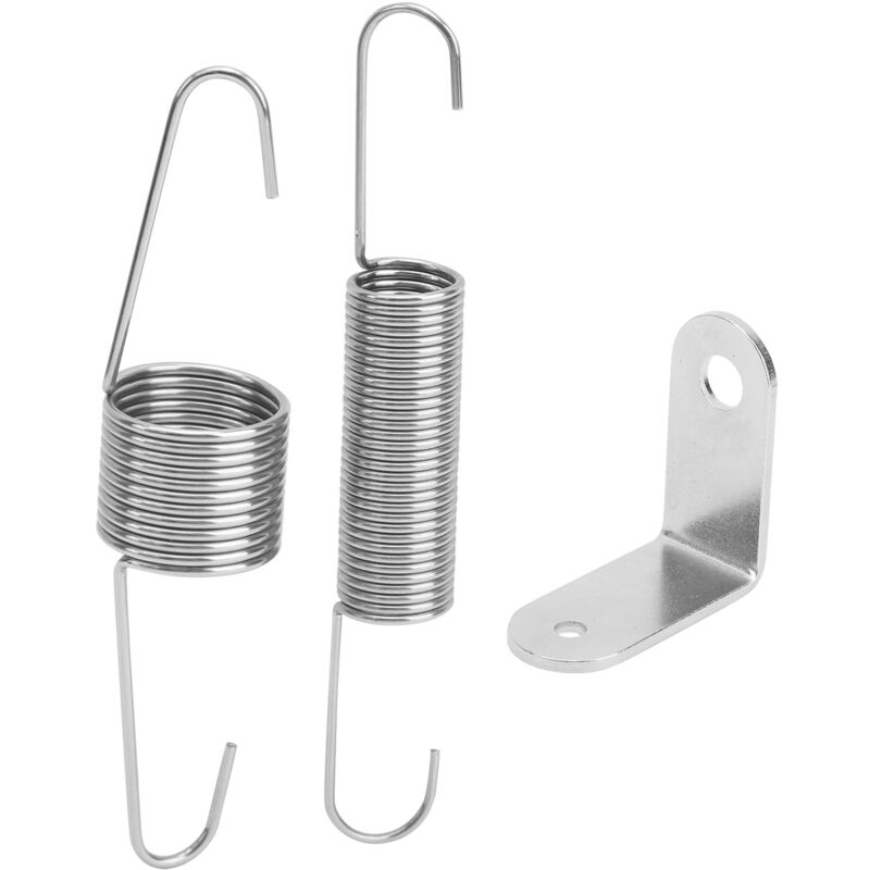 Image of Drosselklappenrückholfederhalterung, Doppelfeder-Set aus verchromtem Edelstahl für Chevy-Motoren.