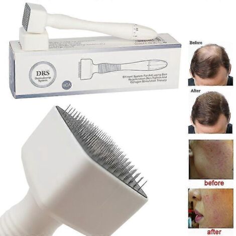 DRS 140 A Derma Stamp Aiguilles à longueur ajustable Micro-aiguilles Véritables aiguilles Soins de la peau Croissance de la barbe Repousse des cheveux du cuir chevelu Cicatrices d'acné
