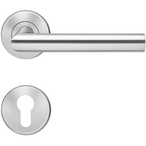 Druckergarnitur E300 B PZ0 71 Türhandgriff Set Türgriff für Standardtüren Profilzylinder