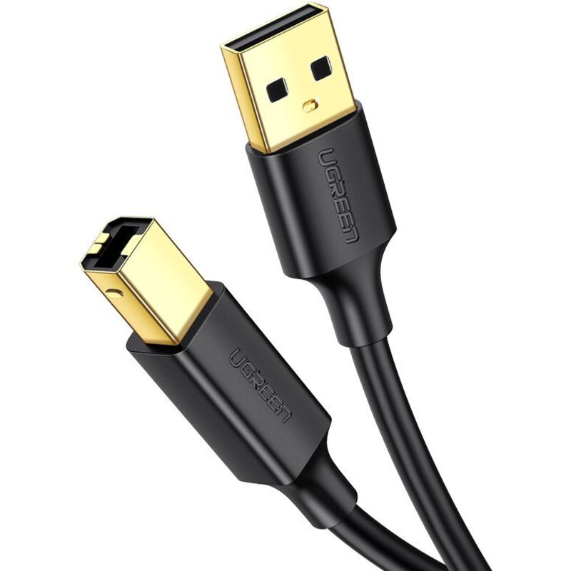 Ugreen Usb-b-kabel, Vergoldet, Für Drucker Und Scanner, 1, 5 M, Usb 2.0, Us135