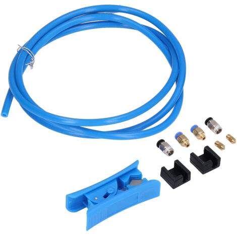 Druckerschlauch, PTFE-Schlauch, 3D-Drucker-Filamentschlauch, 2 mm Innendurchmesser, 4 mm Außendurchmesser, PTFE-Schlauchset mit 2 PC4-M6- und 2 PC4-M10-Anschlüssen, Pneumatik, Mechanische Komponenten