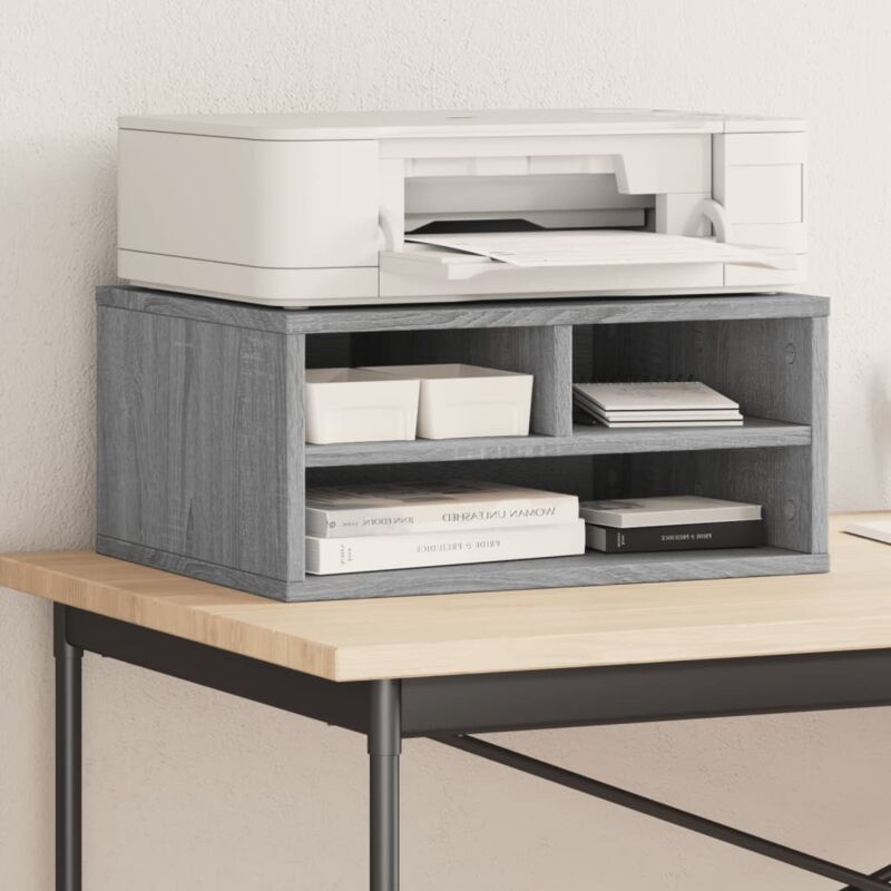 Druckerständer Grau Sonoma 49x40x22, 5 Cm Holzwerkstoff Vidaxl