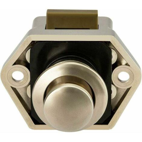 Druckknopfriegel für Wohnmobil – RV-Wohnwagen-Schranktürschloss, 5er-Pack (Nickel)