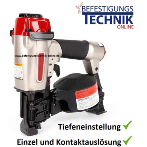 BETEON24 Druckluft Dachpappnagler CRN45A 19-45mm Kontakt Einzel für Dachpappnägel-EN10599