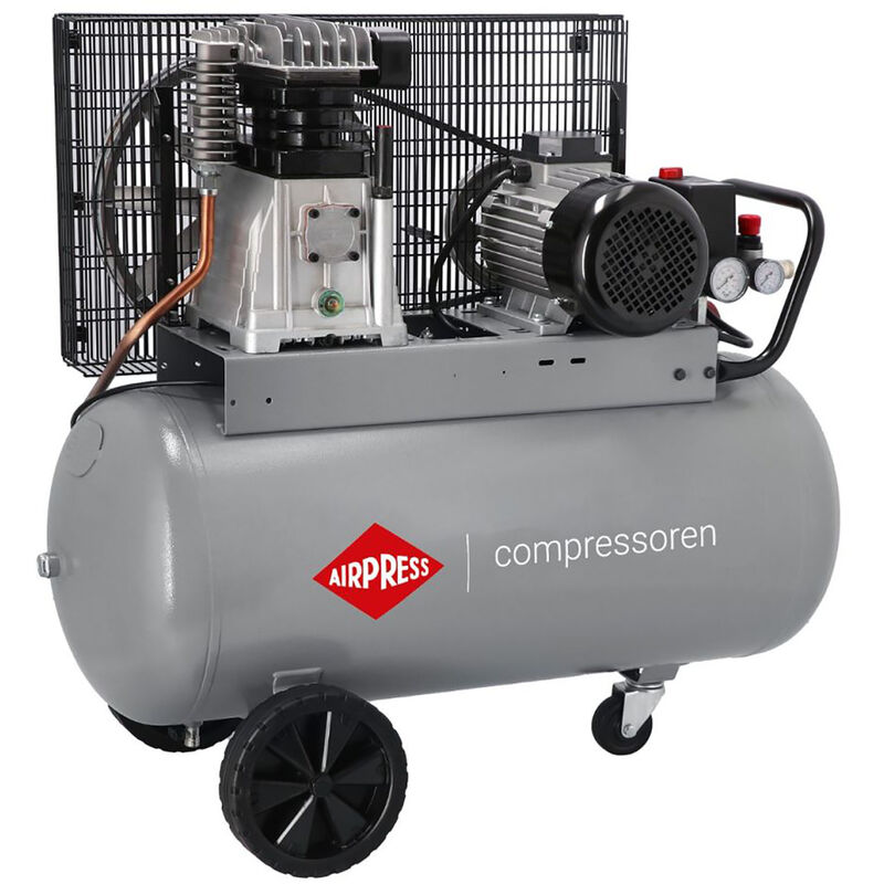 ® Druckluft- Kompressor HK 600-90 4 PS / 3 kW 10 bar 90 Liter Kessel Kolben-Kompressor 400 V HK 600-90 - Airpress