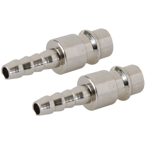 Druckluft-Schnellverbinder mit Schlauchnippel, Doppelpckg. 8-mm-Schlauchnippel