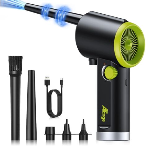 Druckluftspray, leistungsstarker elektrischer Staubwedel, 41000 U/min, mit USB-Kabel und Reinigungsbürste, für Computer, Tastatur, Auto, Haushalt und Haustiere