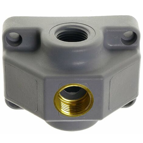 Druckluft Verteiler T Stück zweifach Schnellkupplung Luftverteiler 3/4" Schlauch 