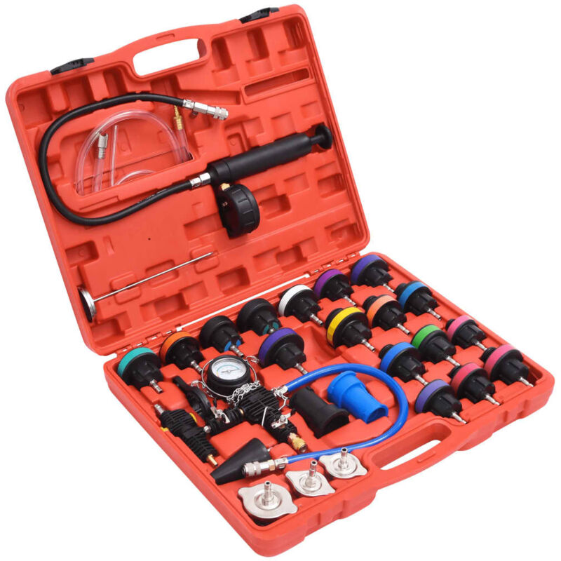 Image of vidaXL 28-tlg. Drucktester Werkzeugset für Kühlsysteme