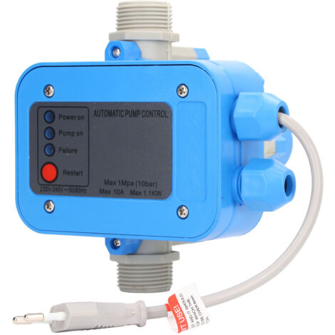 Druckregler für Wasserpumpen, automatische Steuerung, EU-Stecker 220–240 V zum Schutz