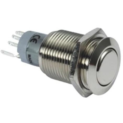 DRUCKSCHALTER - RUND - METALL - SPDT 1NO 1NC