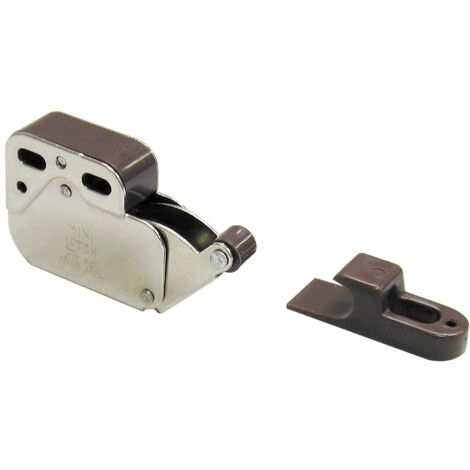 Druckschnapper Mini Latch, Stahl vernickelt