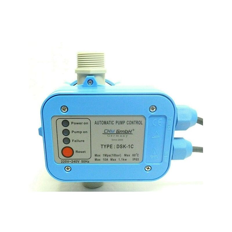 CHM - GmbH® Commande automatique de pression avec protection contre la marche à sec pour les installations d'eau domestiques