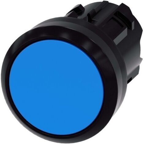 Drucktaster 22mm, rund, blau