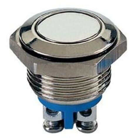 DRUCKTASTER - FLACH - EDELSTAHL - SPST 1NO