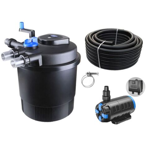 Druckteichfilter Set CPF 20000 regelbare Eco Pumpe 10m Schlauch Nr.39