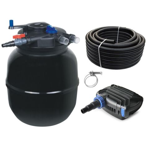 Druckteichfilter Set CPF 50000 mit 80W Eco Pumpe 10m Schlauch Nr.53