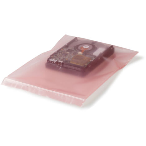 Druckverschlussbeutel m.Beschriftungsfeld Maße 300x400mm S.50µ PE transparent