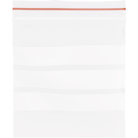 Druckverschlussbeutel mit Beschriftungsstreifen (B x H) 80 mm x 120 mm Transparent Polyethylen  1 St
