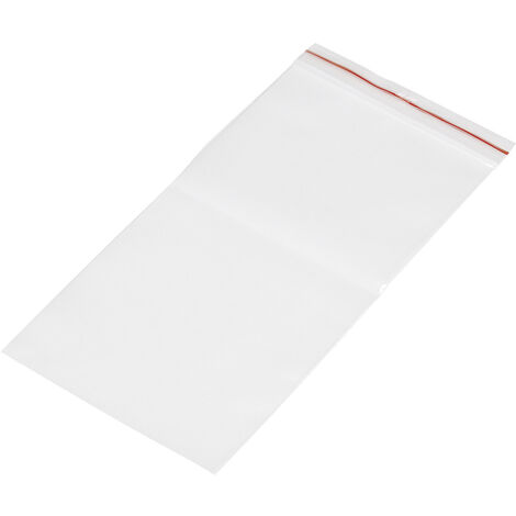 Druckverschlussbeutel ohne Beschriftungsstreifen (B x H) 100 mm x 200 mm Transparent Polyethylen  1
