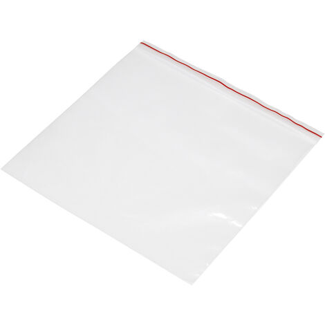 Druckverschlussbeutel ohne Beschriftungsstreifen (B x H) 200 mm x 200 mm Transparent Polyethylen  1