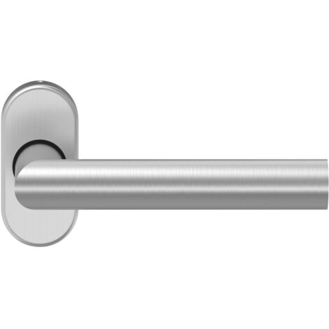 Drückerlochteil D 310 - auf Rosette, VK: 9 mm, FS, Edelstahl matt