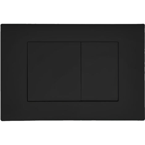 Drückerplatte Schwarz Matt Kompatibel zu Geberit Duofix Sigma / Delta 2 Mengenspülung