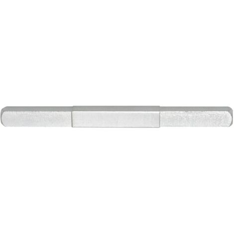 Drückerstift vierkant abgesetzt von 8,5 - auf 8 mm, Länge 130 mm Stahl verzinkt