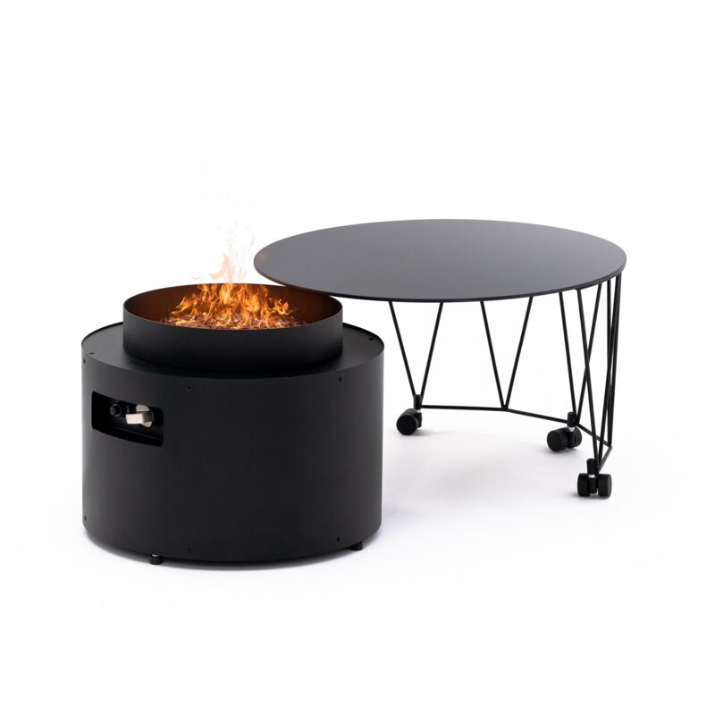 Drum - Table avec cheminée