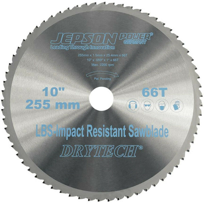 Image of Jepson - DryTech D-255x25.4x1,5 mm 66Z scie scie scie scie per acciai