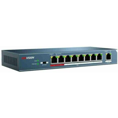 DS-3E0109P-E/M - SWITCH 10/100 UNMANAGED 8 PORTE POE ECONOMIC