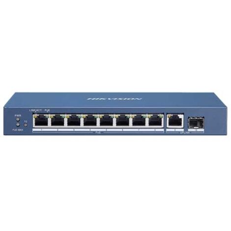 DS-3E0510P-E - 8-PORT UNMANAGED GIGABIT POE SWITCH