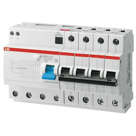 DS204 Disjoncteur Différentiel  4P  6A  courbe B  10000A/15kA 30mA Type A 2CSR274101R1065 ABB L284750