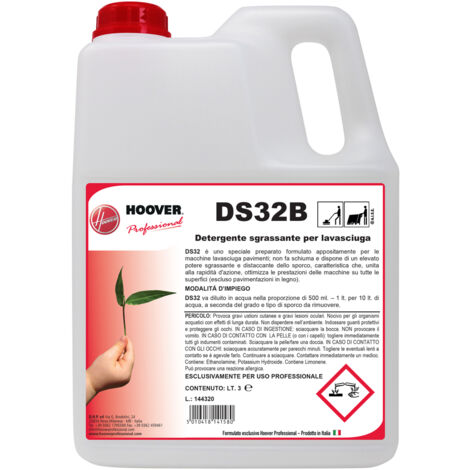 HOOVER PROFESSIONAL DS32B Detergente sgrassante per lavasciuga
