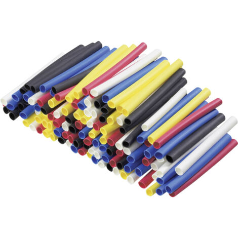 DSG Canusa 8011030990 Schrumpfschlauchsortiment  2.40 mm 1.20 mm Schrumpfrate:2:1 125 St.