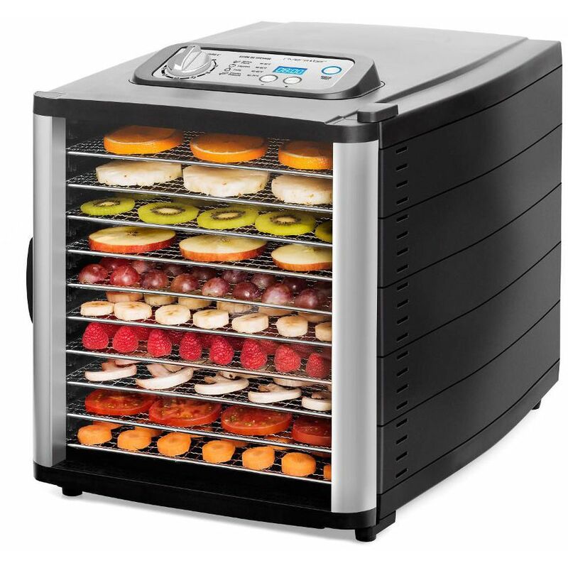 Déshydrateur 10 plateaux inox avec minuterie QDH710 - Riviera-et-Bar