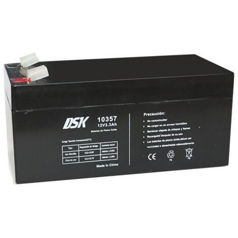 DSK Batterie plomb-acide AGM 12V 3.3Ah noir