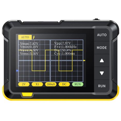 DSO152 Mini oscilloscope numérique manuel 2,5 MSa/s 200 KHz Bande passante analogique 800 VPP Prend en charge la mise à jour du firmware Sortie PWM