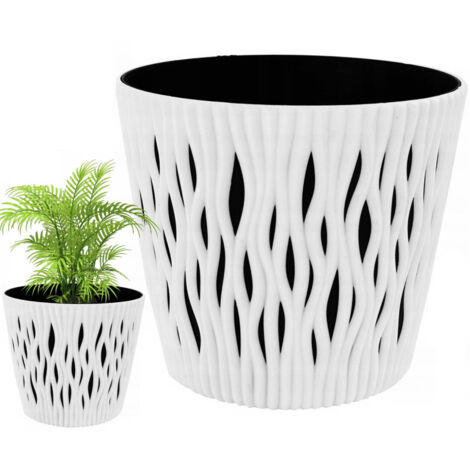 DSR190-S449 COUVERCLE DÉCORATIF AJOUTÉ 19 CM BLANC SABLE AVEC INSERT DE 3 L