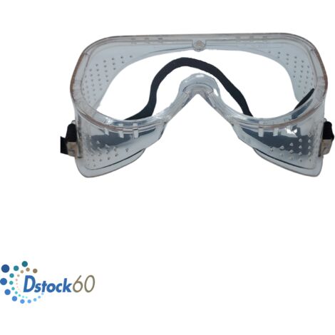 DSTOCK60 - 1 paire de Lunettes-masque de protection ALIZE - Lunettes Anti-rayures et antibuée - Pour bricolage, jardinage, industrie... - transparent