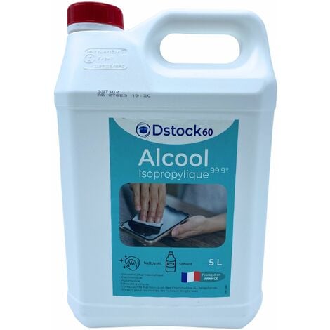 2 PIÈCES - ISOETANSOL 100AE Alcool Isopropylique dénaturé mélangé nettoyant  de 5 litre